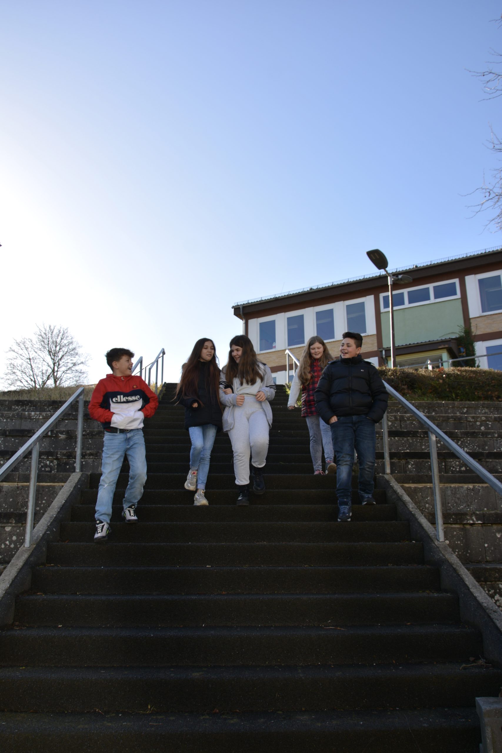 Schülerinnen und Schüler der Erich Kästner-Schule Homberg